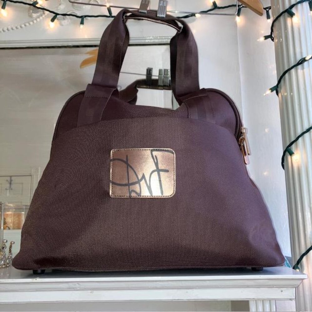 DIANE VON FURSTENBERG Studio Overnight Work CarryOn Large Tote Bag LIKE NEW